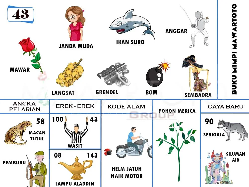 buku mimpi erek erek togel 43